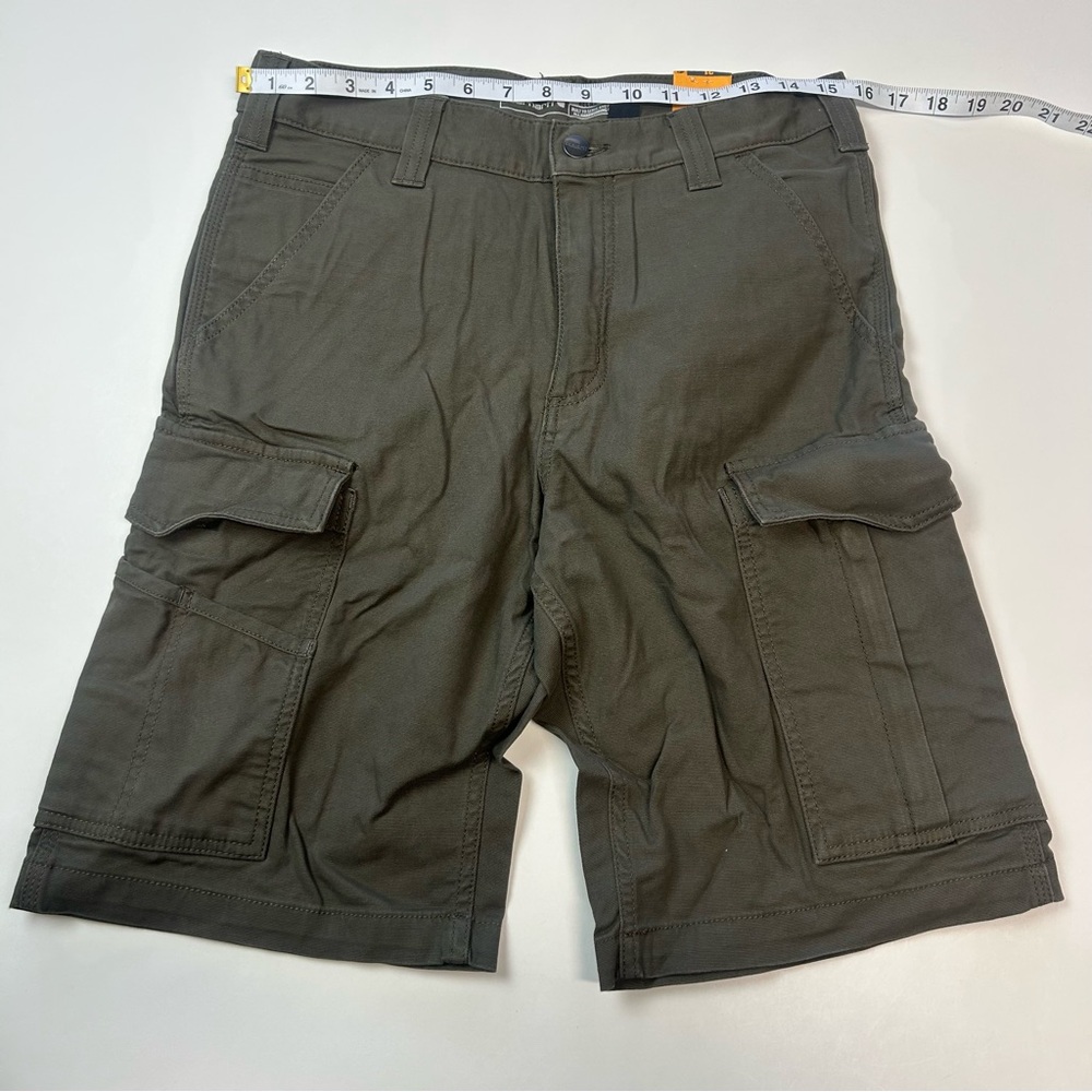 Carhartt Men’s Rugged Flex Cargo Shorts Size 31 Green/Gray NWT